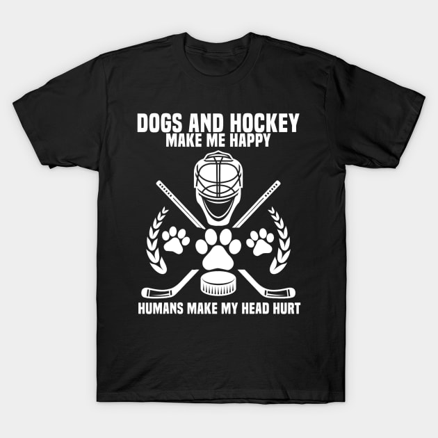 Hockey Makes Me Ice Hockey Happy Player Gift Penalty Box T-Shirt by Delsman35